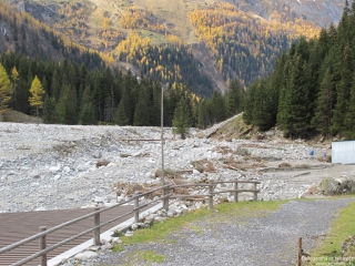 Blick vom Heimritz Talauswärts. Mit der neuen Brücke.